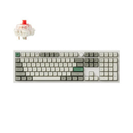 Геймърска клавиатура Keychron Q6 Max QMK Shell White, Gateron Jupiter Red - Q6M-P1