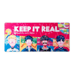 Геймърски пад Keychron Desk Mat Keychron, Rapper Keep it Real - DM-4