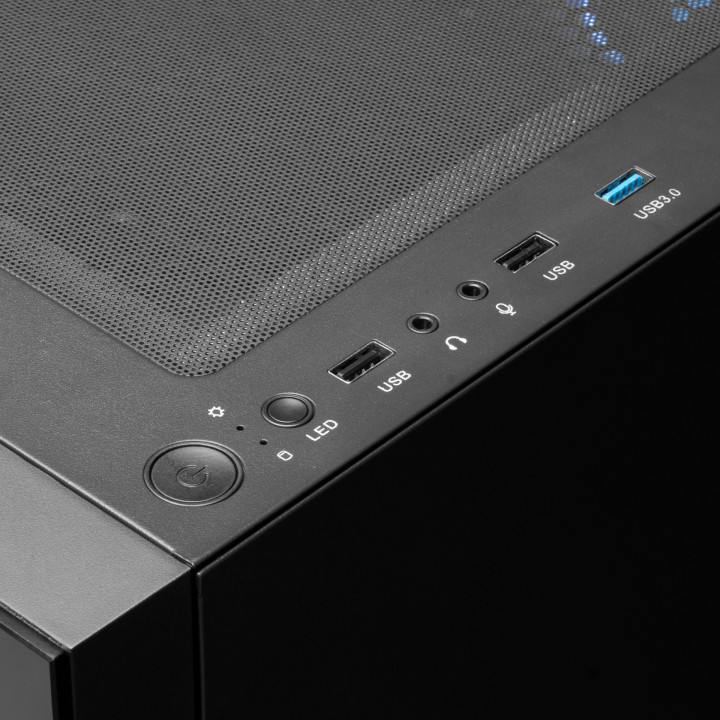 Кутия за компютър Gamdias TALOS E3, ATX, aRGB, Tempered Glass - GAMDIAS-TALOS-E3-BK