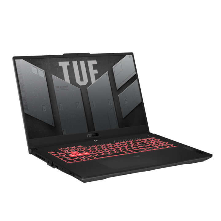 Лаптоп Asus TUF GAMING A17 FA707NUR-HX002, AMD Ryzen 7 7435HS, 17.3" FHD 144Hz, 16GB RAM, 512GB SSD, NVIDIA GeForce RTX 4050 6GB GDDR6 - 90NR0JL5-M00190