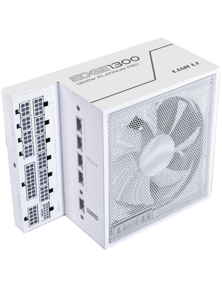 Захранване Lian Li EDGE EG1300 White 1300W 80  Platinum PCIe 5.1, ATX 3.1 - G9P.EG1300.WE00.EU