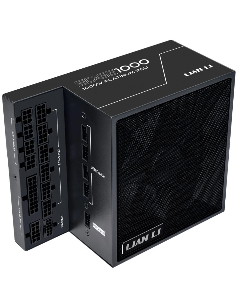 Захранване Lian Li EDGE EG1000 Black 1000W 80  Platinum PCIe 5.1, ATX 3.1 - G9P.EG1000.BE00.EU