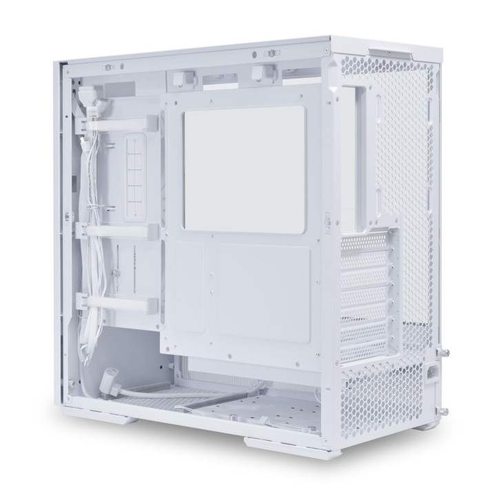 Кутия за компютър Lian Li LANCOOL 207 Mid-Tower, Tempered Glass, Бяло - G99.LAN207RW.00