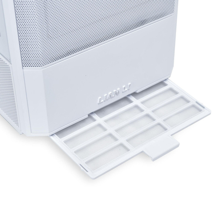 Кутия за компютър Lian Li LANCOOL 207 Mid-Tower, Tempered Glass, Бяло - G99.LAN207RW.00