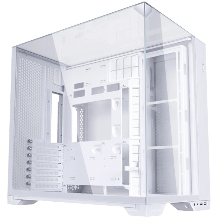 Кутия за компютър Lian Li O11 Vision Compact Mid-Tower, Tempered Glass, Бяло - G99.O11VPW.00