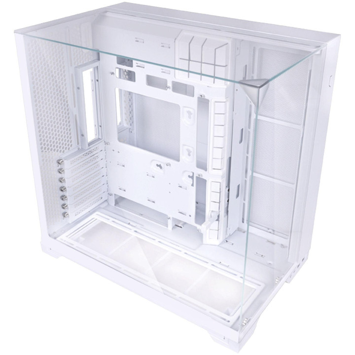 Кутия за компютър Lian Li O11 Vision Compact Mid-Tower, Tempered Glass, Бяло - G99.O11VPW.00
