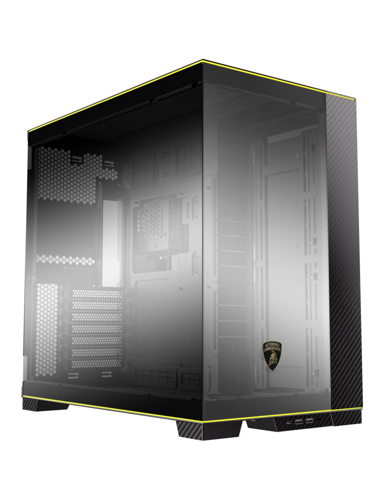 Кутия за компютър Lian Li PC-O11D EVO RGB Lamborghini Edition, Tempered Glass, Черна - G99.O11DERGBL.00
