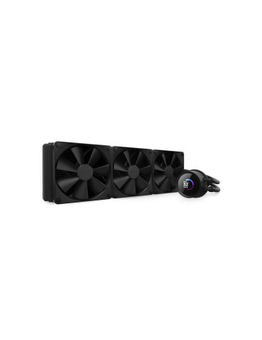 Водно охлаждане за процесор NZXT Kraken 360 Black, LCD Display - RL-KN360-B1