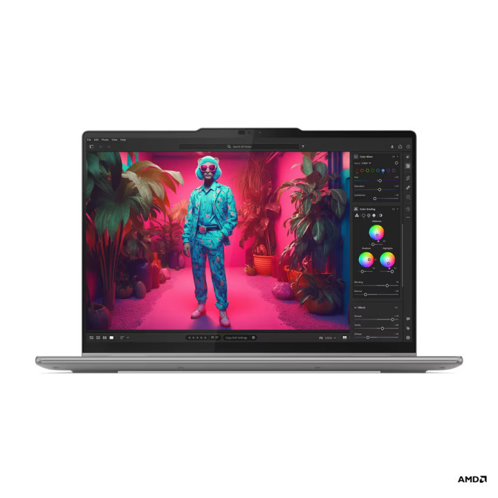 Лаптоп Lenovo Yoga 7 2in1, AMD Ryzen 7 8840HS, 14" WUXGA, OLED 400nits Glossy, 100% DCI-P3, TÜV Low Blue Light, Touch, 16GB RAM, 1TB SSD, Integrated AMD Radeon 780M, Win 11 Home - 83DK000SBM