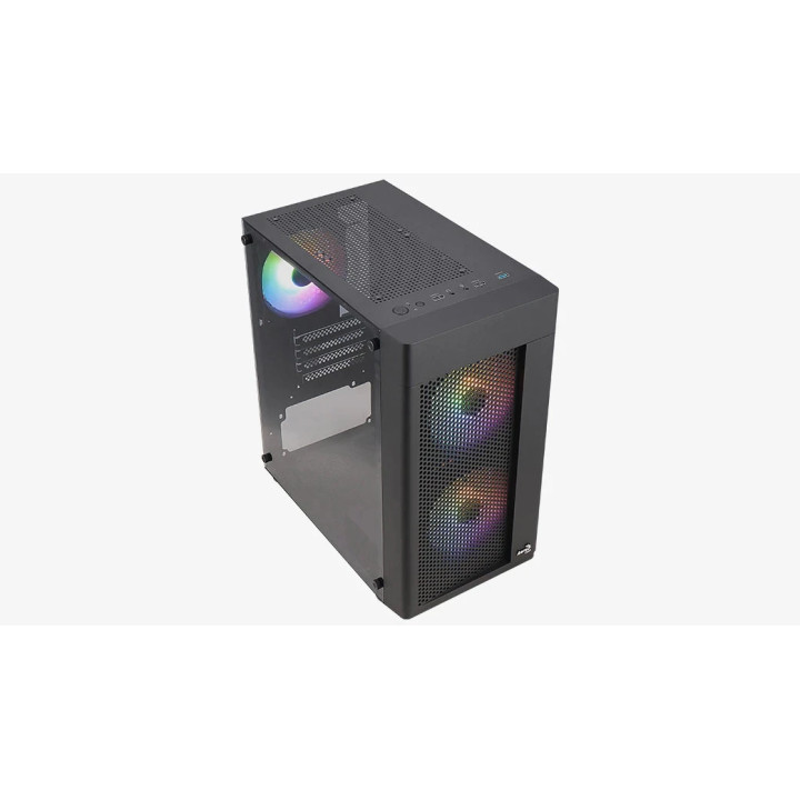 Кутия за компютър AeroCool Hexform-G-BK-v2,  mATX, с 3бр. вентилатори - ACCS-PV38033.11