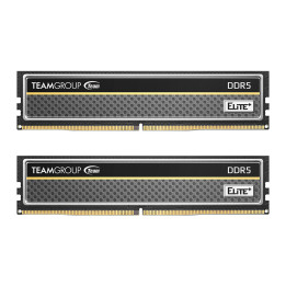 RAM памет Team Group Elite 32GB(2x16GB) DDR5 5600MHz CL46 ELITE PLUS BLACK - TPBD532G5600HC46DC01