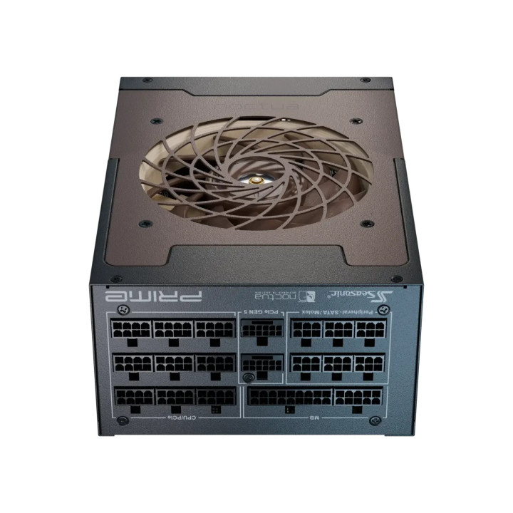Захранване Seasonic PSU ATX 3.1 1600W Titanium PCIe Gen 5, PRIME NOCTUA EDITION TX-1600 - SSR-1600TR2-NE