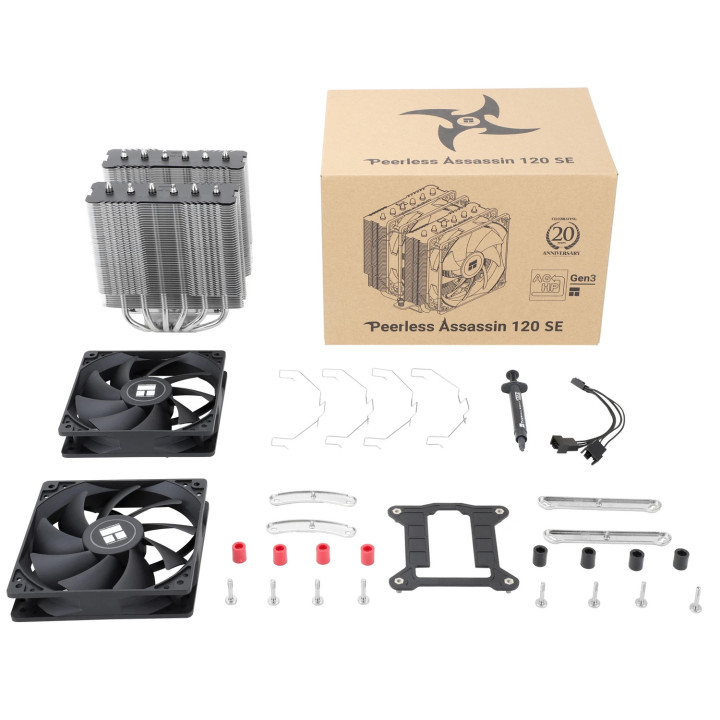 Охладител за процесор Thermalright Peerless Assassin 120 SE, Dual-Tower,LGA1851/LGA1700/AM5 - PEERLESS-ASSASSIN-120-SE