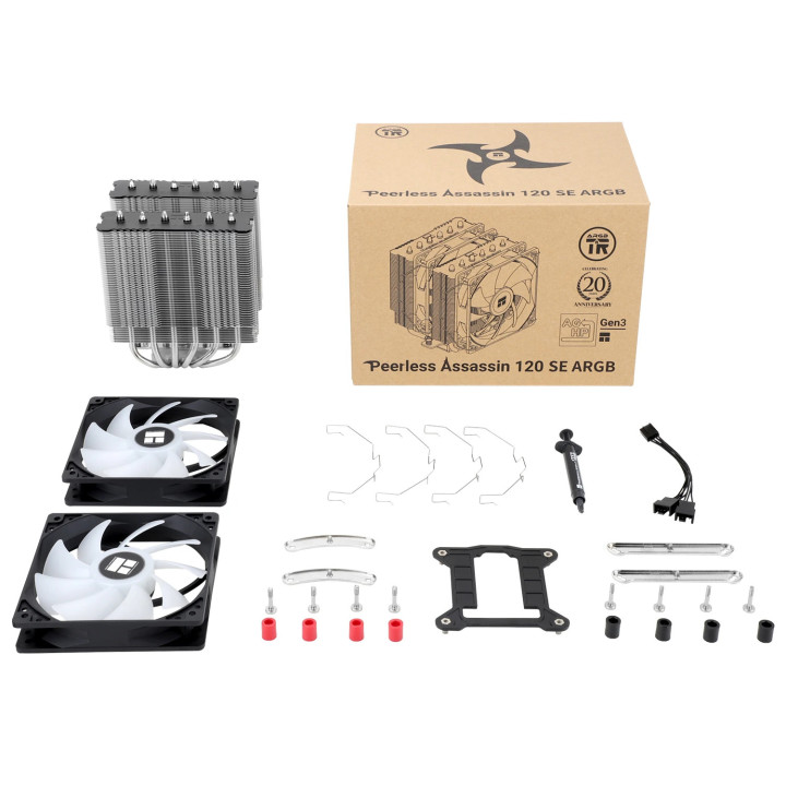Охладител за процесор Thermalright Peerless Assassin 120 SE A-RGB, Dual-Tower, LGA1851/LGA1700/AM5 - PEERLESS-ASSASSIN-120-ARGB