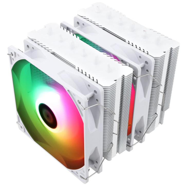 Охладител за процесор Thermalright Peerless Assassin 120 SE A-RGB White, Dual-Tower, LGA1851/LGA1700/AM5 - PEERLESS-ASSASSIN-120-SE-WH-ARGB
