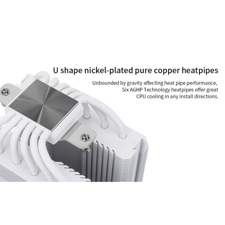 Охладител за процесор Thermalright Peerless Assassin 120 SE A-RGB White, Dual-Tower, LGA1851/LGA1700/AM5 - PEERLESS-ASSASSIN-120-SE-WH-ARGB