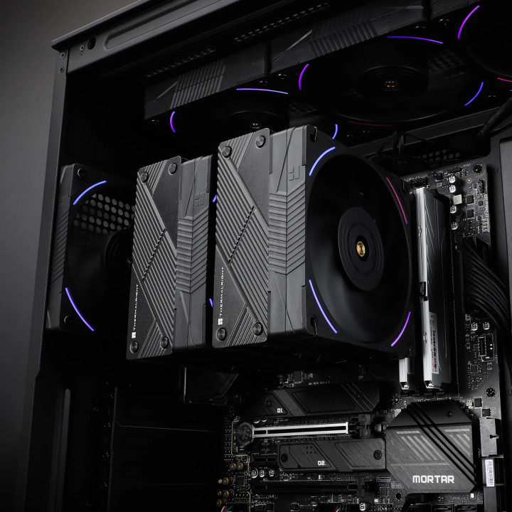 Охладител за процесор Thermalright Phantom Spirit 120 EVO A-RGB, Dual-Tower, LGA1851/LGA1700/AM5 - PHANTOM-SPIRIT-120-EVO