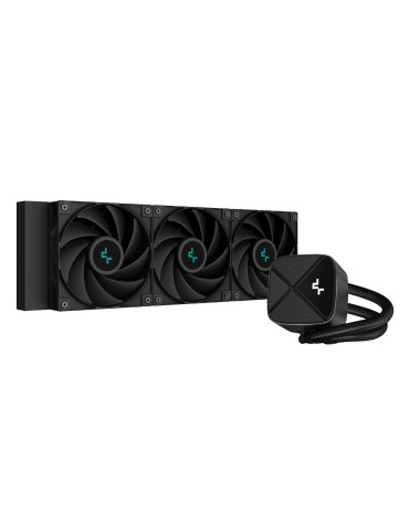 Водно охлаждане за процесор DeepCool LS720S Zero Dark, LGA1700/AM5 - R-LS720-BKNNMM-G-1