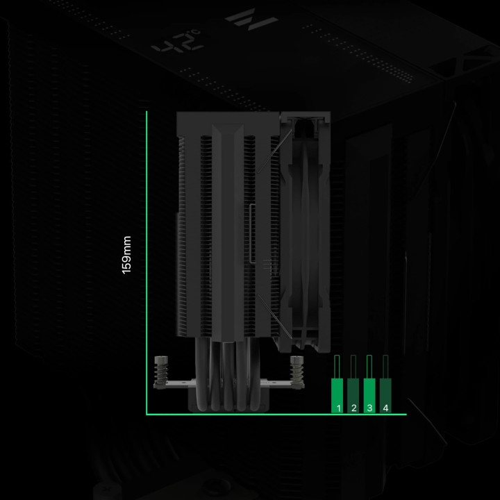 Охладител за процесор Zalman CNPS13X DS, LGA1700/AM5 - ZM-CNPS13X-DS