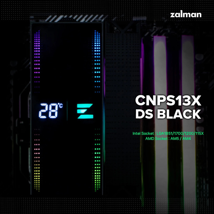 Охладител за процесор Zalman CNPS13X DS, LGA1700/AM5 - ZM-CNPS13X-DS