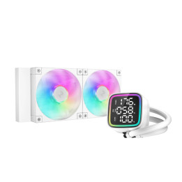 Водно охлаждане за процесор DeepCool LD240 WHITE, LED Display, A-RGB - R-LD240-WHDMMN-G-1