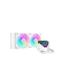 Водно охлаждане за процесор DeepCool LT240 WHITE, Addressable RGB, Infinity mirror design, LGA1851/AM5 - R-LT240-WHAMNC-G-1