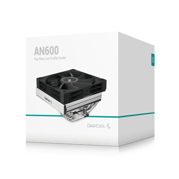 Охладител за процесор DeepCool AN600 Low Profile, LGA1851/AM5 - R-AN600-BKNNMN-G