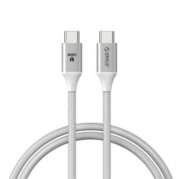 Кабел Orico USB C-to-C PD 100W Charging 1.0m White - CDX-100CC-WH