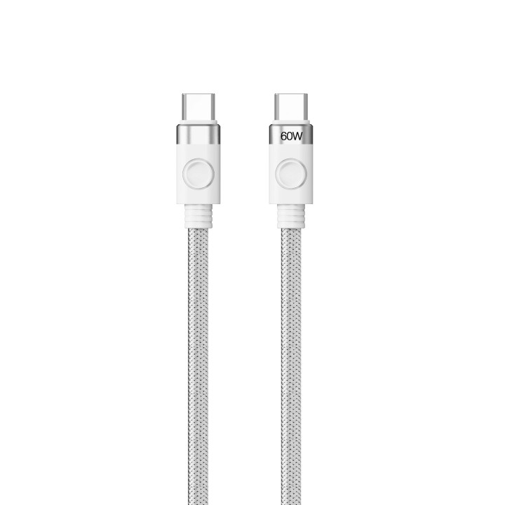 Кабел Orico USB C-to-C PD 60W Charging 1.0m White - CDX-60CC-WH