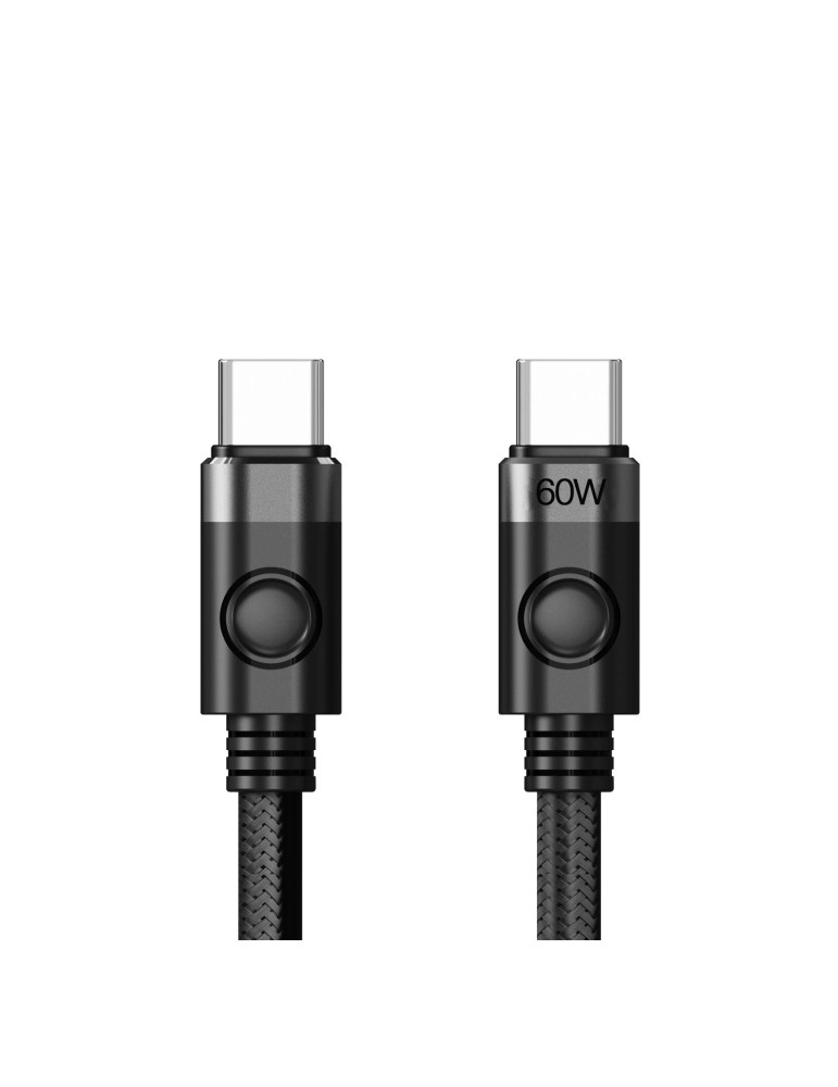 Кабел Orico USB C-to-C PD 60W Charging 1.0m Black - CDX-60CC-BK