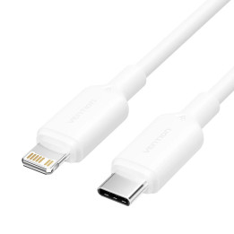 Кабел Vention Cable USB 2.0 Type-C to Lighting 1m White - LAKWF