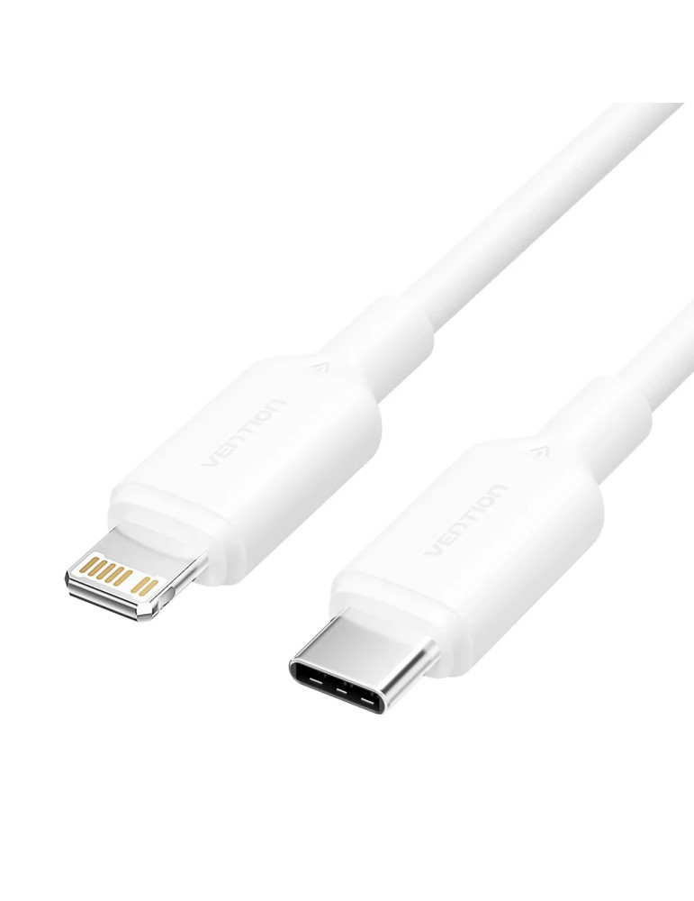 Кабел Vention Cable USB 2.0 Type-C to Lighting 1m White - LAKWF