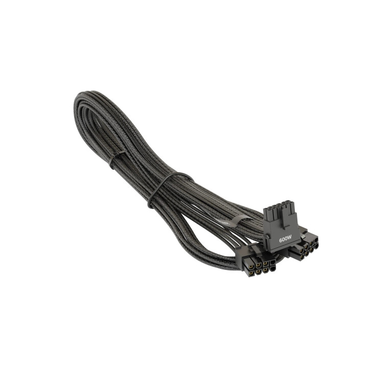Модулен кабел Seasonic Modding Cable 600W Black 90 degree - PCIe 5.0 12VHPWR - SS-2x8P-90-12V-2x6-600-BK