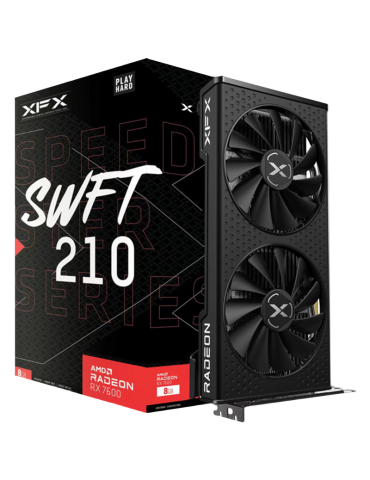 Видео карта XFX SPEEDSTER SWFT210 RADEON RX 7600 CORE 8GB GDDR6 - RX-76PSWFTFY
