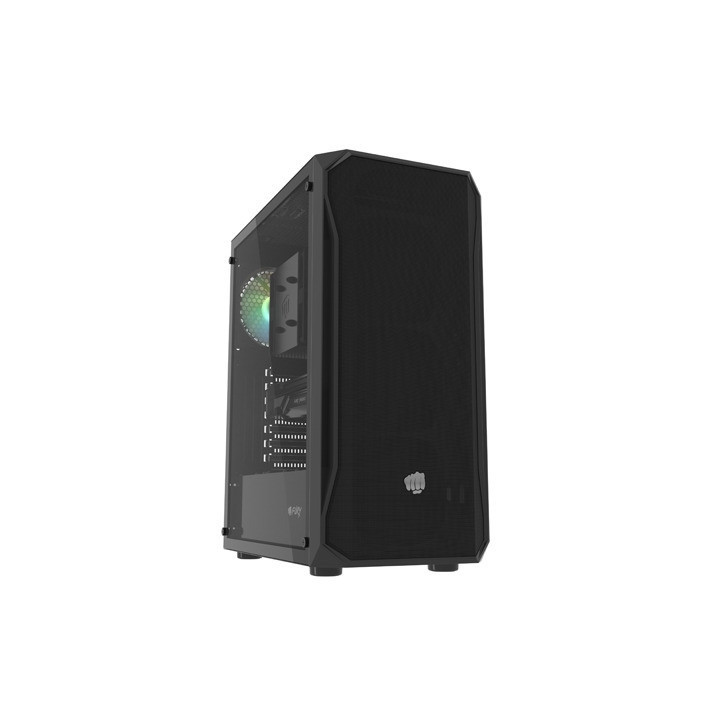 Кутия за компютър Fury Shobo SH4 RGB Midi Tower, Window, Black - NFO-2153