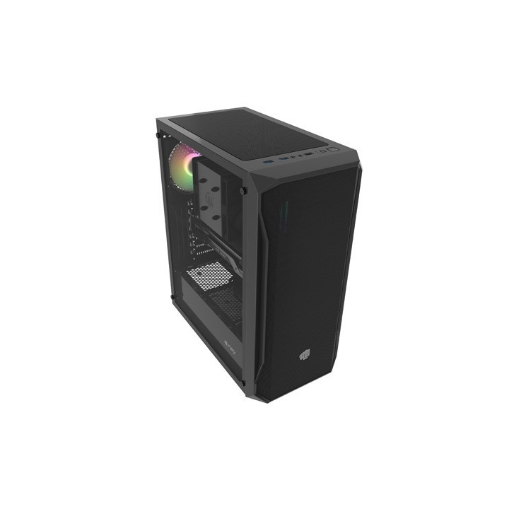 Кутия за компютър Fury Shobo SH4 RGB Midi Tower, Window, Black - NFO-2153