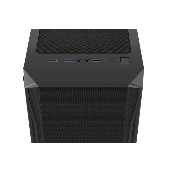 Кутия за компютър Fury Shobo SH4 RGB Midi Tower, Window, Black - NFO-2153