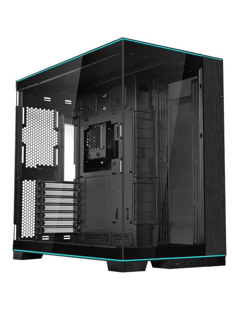 Кутия за компютър Lian Li PC-O11 Dynamic EVO RGB Mid-Tower, Tempered Glass, Черна - G99.O11DERGBX.00