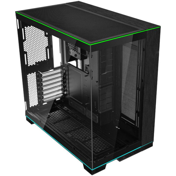 Кутия за компютър Lian Li PC-O11 Dynamic EVO RGB Mid-Tower, Tempered Glass, Черна - G99.O11DERGBX.00