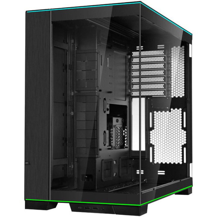 Кутия за компютър Lian Li PC-O11 Dynamic EVO RGB Mid-Tower, Tempered Glass, Черна - G99.O11DERGBX.00