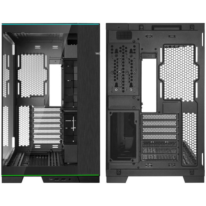 Кутия за компютър Lian Li PC-O11 Dynamic EVO RGB Mid-Tower, Tempered Glass, Черна - G99.O11DERGBX.00