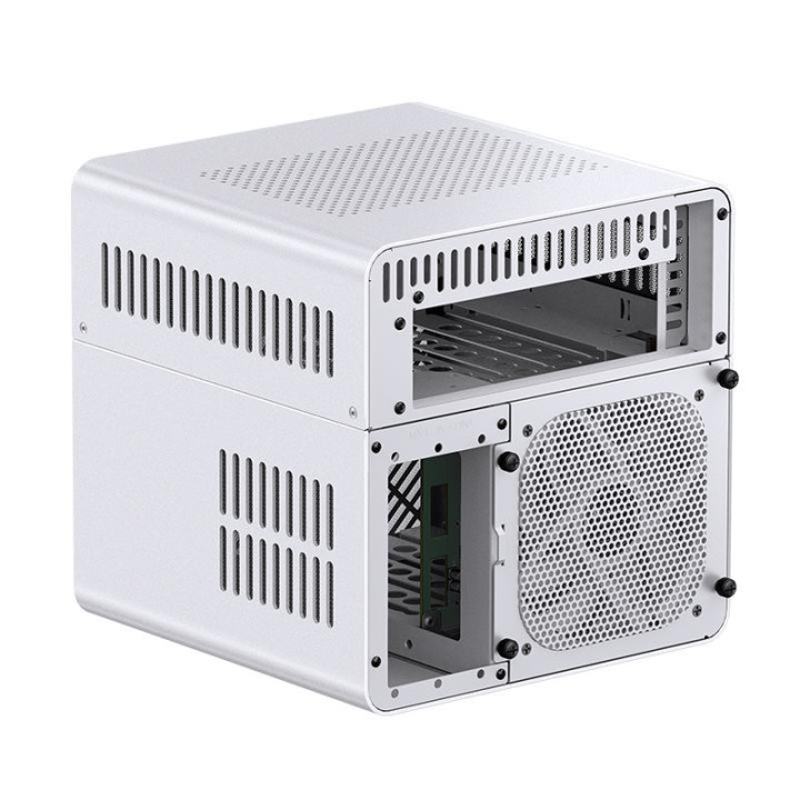 Кутия за компютър Jonsbo N2, Mini-ITX, Бяла - GEJB-120