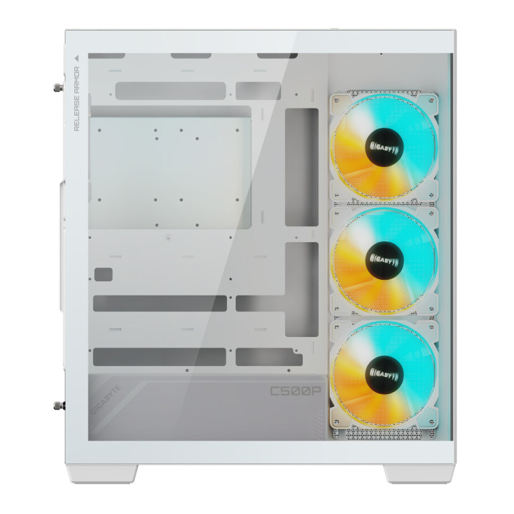 Кутия за компютър Gigabyte C500 PANORAMIC Stealth Ice, Mid-Tower - GB-C500PI ST