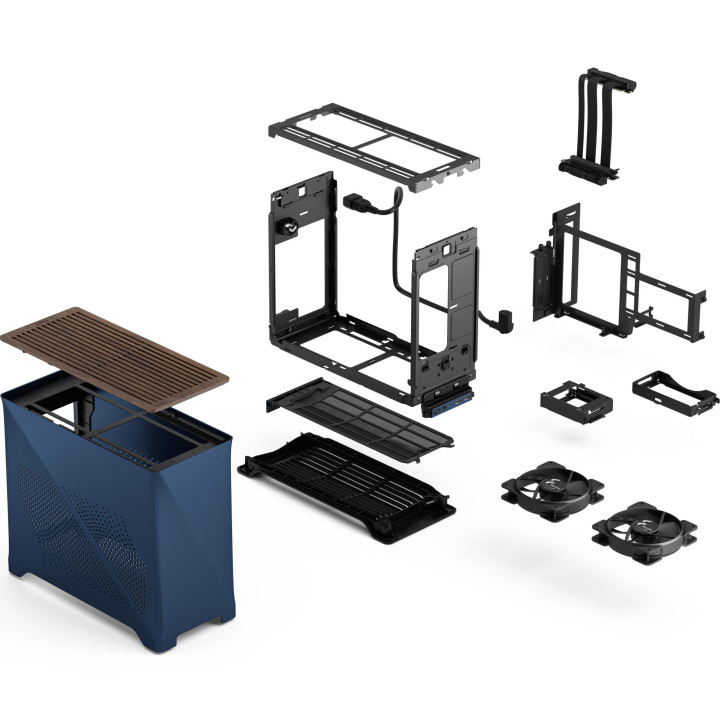 Кутия за компютър Fractal Design ERA 2 MITX MIDNIGHT BLUE - FD-C-ERA2N-03