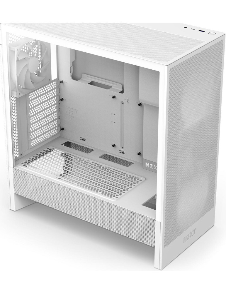 Кутия за компютър NZXT H5 Flow 2024 White, Mid-Tower - CC-H52FW-01