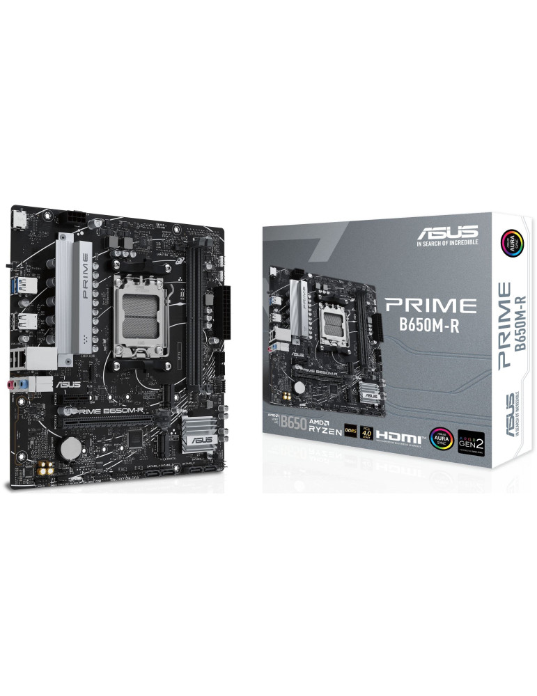 Дънна платка Asus PRIME B650M-R, AM5, 2xDDR5 - 90MB1H30-M0EAY0