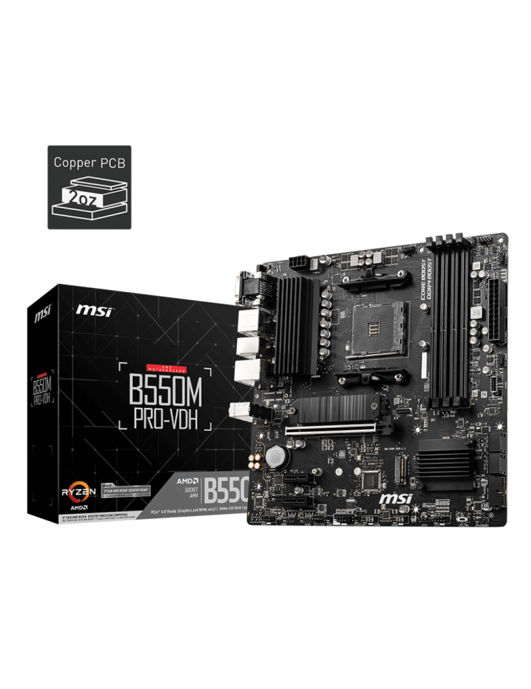 Дънна платка MSI B550M PRO-VDH