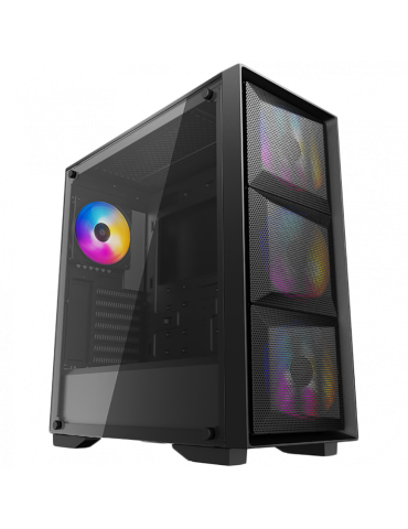 Геймърски компютър ION CMT192 с процесор Ryzen 5 5600X, видео карта MSI RTX 3060 VENTUS 2X 12G OC, RAM Kingston 32GB(2x16GB) 3200MHz FURY Beast Black, SSD диск Lexar Kingston 1TB NV3 NVMe, 6000 MB/s / 4000 MB/s