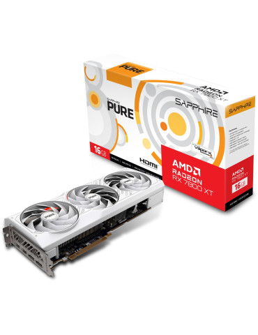 Видео карта Sapphire PURE AMD Radeon RX 7800 XT 16GB GDDR6, 256bit - 11330-03-20G