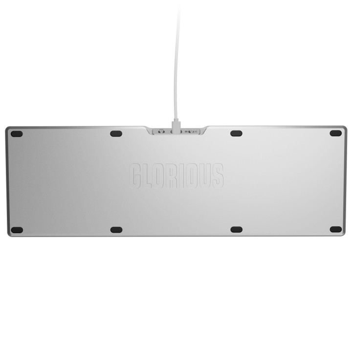 Геймърска механична клавиатура Glorious GMMK 3 Pro 100% Silver - Fox Linear Switches - GLO-KB-GMMK3-PRO-100-PB-FOX-W-SIL-US